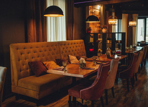 Проект для клиента ВотШафран, рестонан+бар, г. Пенза от CorsaStyle